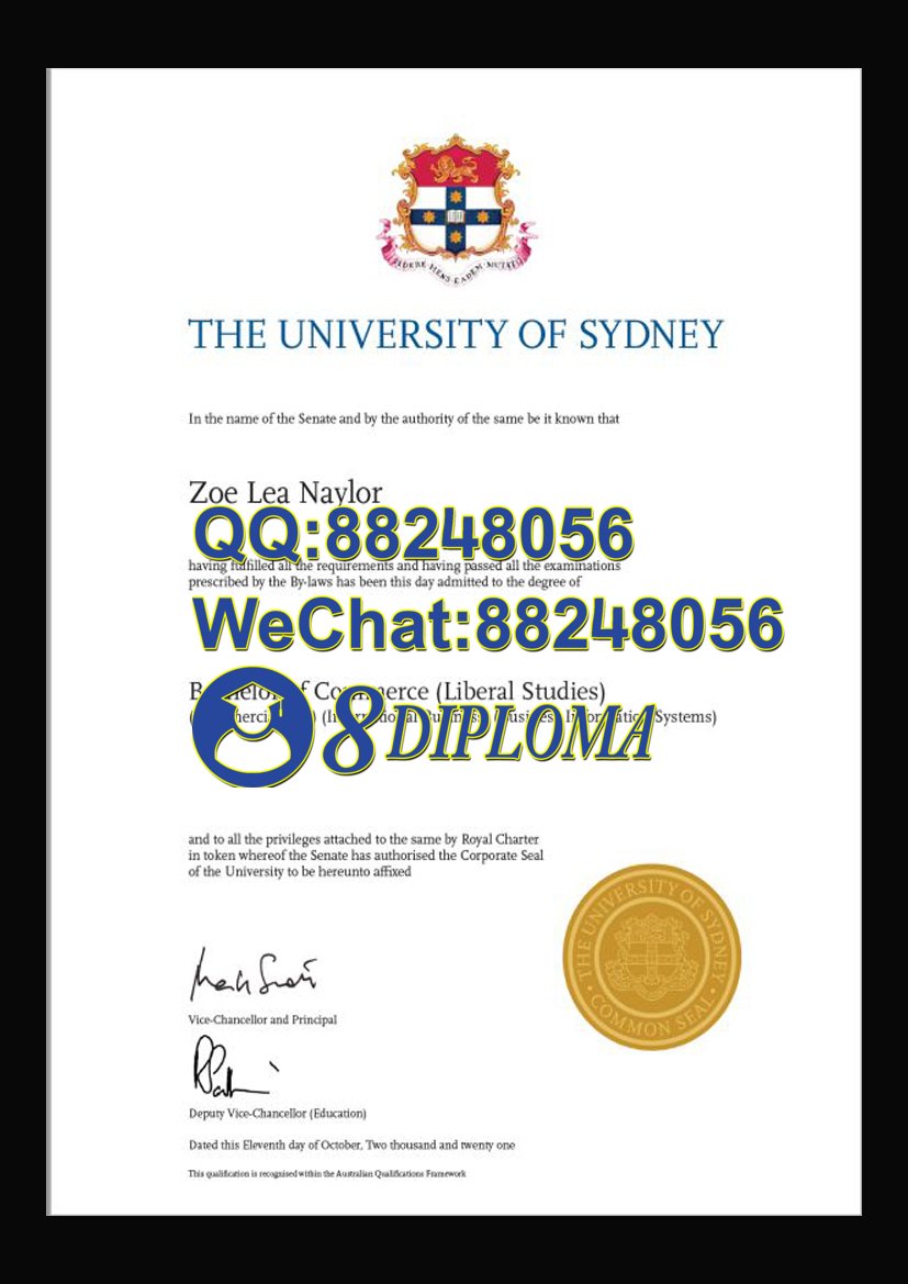 悉尼大学畢業證樣本